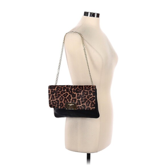 MICHAEL KORS Sloan Cheetah Natural Leather Clutch Bag - Picture 2 of 10